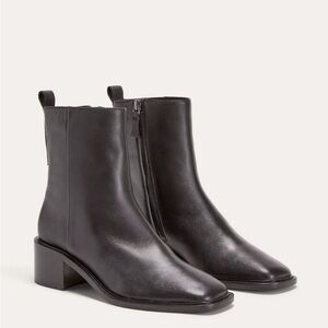 Everlane Classic Black Leather Boots